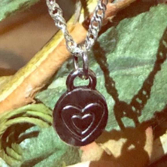 18” Silver Twisted Chain W/Double Heart ❤️ ChARm♾ - Picture 2 of 7